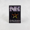 NerdyKeppie Faith & Pride Pentacle Enamel Pin. A Pentacle design for our Faith & Pride enamel pins collection, available in a wide variety of pride flag designs!
