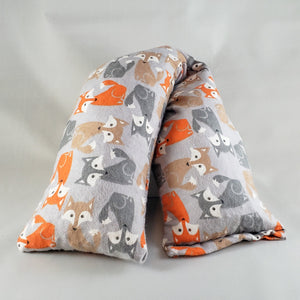 A NerdyKeppie Foxes Flannel Heat & Cold Packs. 