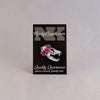 NerdyKeppie Proud to the Bone Fox Skull Pride Enamel Pins. A fox skull pride enamel pin for our Proud to the Bone project, wearing an adorable crown of flowers!