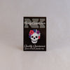 NerdyKeppie Proud to the Bone Human Skull Pride Enamel Pins. A human skull pride enamel pin for our Proud to the Bone project, wearing an adorable crown of flowers!