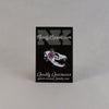 NerdyKeppie Proud to the Bone Fox Skull Pride Enamel Pins. A fox skull pride enamel pin for our Proud to the Bone project, wearing an adorable crown of flowers!