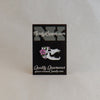 NerdyKeppie Proud to the Bone Wolf Skull Pride Enamel Pins. A wolf skull pride enamel pin for our Proud to the Bone project, wearing an adorable crown of flowers!