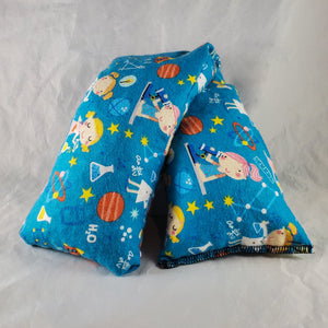 A NerdyKeppie Girls in STEM Cotton Flannel Heat & Cold Pack. 