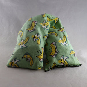 A NerdyKeppie Going Bananas at the Beach Flannel Heat & Cold Packs. 