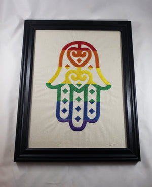 NerdyKeppie Hamsa Rainbow Gay Pride Wall Art. 