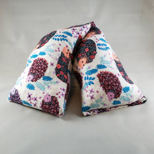A NerdyKeppie Hedgehog Flannel Heat & Cold Pack. 