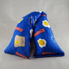A NerdyKeppie "I Only Get Up For Breakfast" Happy Eggs, Toast & Bacon Flannel Heat & Cold Packs. 