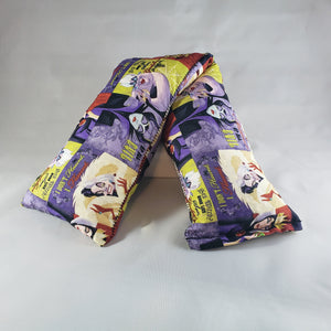 A NerdyKeppie Lady Disney Villains Poster Style Cotton Heat & Cold Packs. 