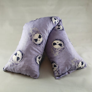 A NerdyKeppie Lavender Jack Halloween Cotton Heat & Cold Pack. 