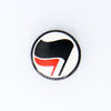 NerdyKeppie Leftist Political Buttons. 1" diameter metal pinback buttons featuring leftist symbols and slogans.