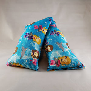 A NerdyKeppie Little Mermaids Cotton Heat & Cold Pack. 