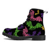NerdyKeppie Engraved Bats Synthetic Leather Inclusive Lesbian Pride Boots. 