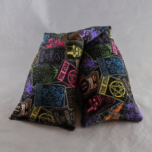 A NerdyKeppie Neon Tarot Heat & Cold Pack. 