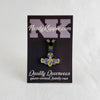 NerdyKeppie Faith & Pride Mjolnir Enamel Pins. A Mjolnir knotwork design for our Faith & Pride enamel pins collection, available in a wide variety of pride flag designs!