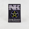 NerdyKeppie Faith & Pride Pentacle Enamel Pin. A Pentacle design for our Faith & Pride enamel pins collection, available in a wide variety of pride flag designs!