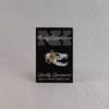 NerdyKeppie Proud to the Bone Fox Skull Pride Enamel Pins. A fox skull pride enamel pin for our Proud to the Bone project, wearing an adorable crown of flowers!