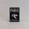 NerdyKeppie Proud to the Bone Otter Skull Pride Enamel Pins. An otter skull pride enamel pin for our Proud to the Bone project, wearing an adorable crown of flowers!