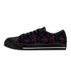 NerdyKeppie Octopus Consortium Canvas Low Top Bi Pride Sneakers. A canvas low top sneaker with an octopus consortium design on it in bisexual Pride colors. These low top Bi Pride sneakers go up to US Men’s 14!