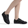 NerdyKeppie Octopus Consortium Canvas Low Top Genderfluid Pride Sneakers. A canvas low top sneaker with an octopus consortium design on it in genderfluid Pride colors. These low top Genderfluid Pride sneakers go up to US Men’s 14!