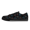NerdyKeppie Octopus Consortium Canvas Low Top Trans Pride Sneakers. A canvas low top sneaker with an Octopus Consortium design on it in transgender pride colors. These low top trans pride sneakers go up to US Men’s 14!
