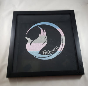 NerdyKeppie Phoenix Reborn Trans Pride Wall Art. 