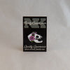 NerdyKeppie Proud to the Bone Bat Skull Pride Enamel Pins. A vampire bat skull pride enamel pin for our Proud to the Bone project, wearing an adorable crown of flowers!