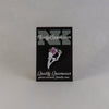 NerdyKeppie Proud to the Bone Crow Skull Pride Enamel Pins. A crow skull pride enamel pin for our Proud to the Bone project, wearing an adorable crown of flowers!