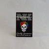 NerdyKeppie Proud to the Bone Human Skull Pride Enamel Pins. A human skull pride enamel pin for our Proud to the Bone project, wearing an adorable crown of flowers!