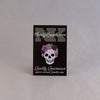 NerdyKeppie Proud to the Bone Human Skull Pride Enamel Pins. A human skull pride enamel pin for our Proud to the Bone project, wearing an adorable crown of flowers!