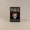 NerdyKeppie Proud to the Bone Human Skull Pride Enamel Pins. A human skull pride enamel pin for our Proud to the Bone project, wearing an adorable crown of flowers!