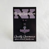 NerdyKeppie Faith & Pride Mjolnir Enamel Pins. A Mjolnir knotwork design for our Faith & Pride enamel pins collection, available in a wide variety of pride flag designs!