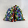 A NerdyKeppie Rainbow Striped Dog Paws Cotton Flannel Heat & Cold Packs. 