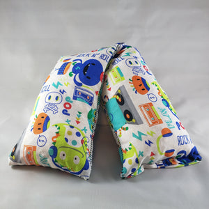 A NerdyKeppie Rock Monsters Halloween Cotton Heat & Cold Pack. 