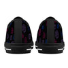NerdyKeppie Scattered Dice Canvas Low Top Bi Pride Sneakers. A canvas low top sneaker with a scattered dice design on it in bisexual pride colors. These low top bi pride sneakers go up to US Men’s 14!