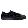 NerdyKeppie Scattered Dice Canvas Low Top Genderfluid Pride Sneakers. 