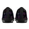 NerdyKeppie Scattered Dice Canvas Low Top Genderfluid Pride Sneakers. 