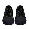 NerdyKeppie Scattered Dice Canvas Low Top Genderqueer Pride Sneakers. A canvas low top sneaker with a scattered dice design on it in genderqueer pride colors. These low top genderqueer pride sneakers go up to US Men’s 14!