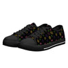 NerdyKeppie Scattered Dice Canvas Low Top Lesbian Pride Sneakers. 