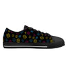 NerdyKeppie Scattered Dice Canvas Low Top Pan Pride Sneakers. 
