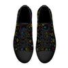 NerdyKeppie Scattered Dice Canvas Low Top Pan Pride Sneakers. 