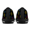 NerdyKeppie Scattered Dice Canvas Low Top Pan Pride Sneakers. 