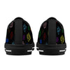 NerdyKeppie Scattered Dice Canvas Low Top Progress Pride Sneakers. 