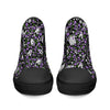 NerdyKeppie Scattered Skulls Canvas High Top Genderqueer Pride Sneakers. 