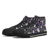 NerdyKeppie Scattered Skulls Canvas High Top Genderqueer Pride Sneakers. 
