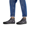 NerdyKeppie Scattered Skulls Canvas High Top Genderqueer Pride Sneakers. 