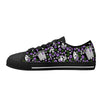NerdyKeppie Scattered Skulls Canvas Low Top Genderqueer Pride Sneakers. 