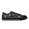 NerdyKeppie Scattered Skulls Canvas Low Top Genderqueer Pride Sneakers. 