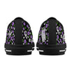 NerdyKeppie Scattered Skulls Canvas Low Top Genderqueer Pride Sneakers. 