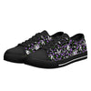 NerdyKeppie Scattered Skulls Canvas Low Top Genderqueer Pride Sneakers. 