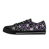 NerdyKeppie Scattered Skulls Canvas Low Top Genderqueer Pride Sneakers. 